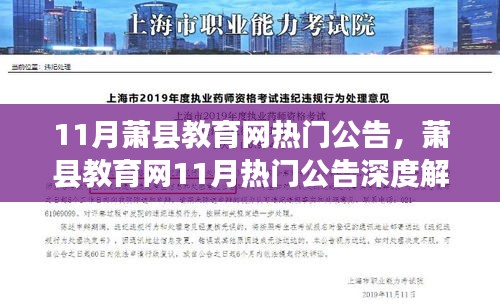 萧县教育网11月热门公告深度解析，背景、事件与影响全览