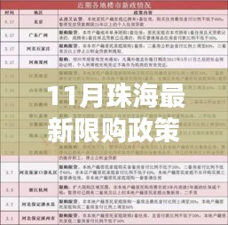 珠海11月最新限购政策解读，深度分析影响与前景展望