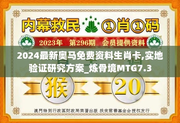 2024最新奥马免费资料生肖卡,实地验证研究方案_炼骨境MTG7.3