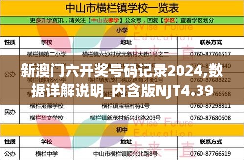 新澳门六开奖号码记录2024,数据详解说明_内含版NJT4.39