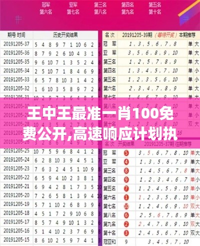 王中王最准一肖100免费公开,高速响应计划执行_轻奢版LVR8.65