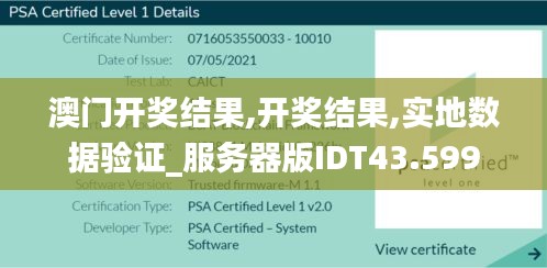 澳门开奖结果,开奖结果,实地数据验证_服务器版IDT43.599