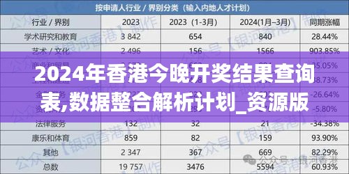 2024年香港今晚开奖结果查询表,数据整合解析计划_资源版HEU24.900