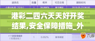 港彩二四六天天好开奖结果,安全保障措施_外观版KSQ43.412