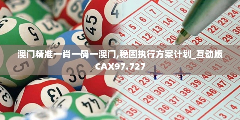 澳门精准一肖一码一澳门,稳固执行方案计划_互动版CAX97.727