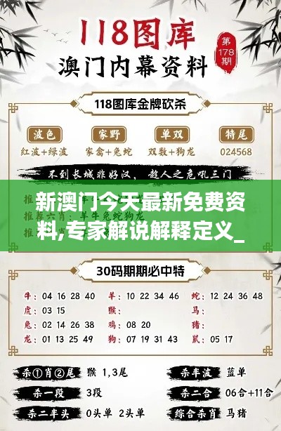 新澳门今天最新免费资料,专家解说解释定义_旗舰设备版HHU15.907