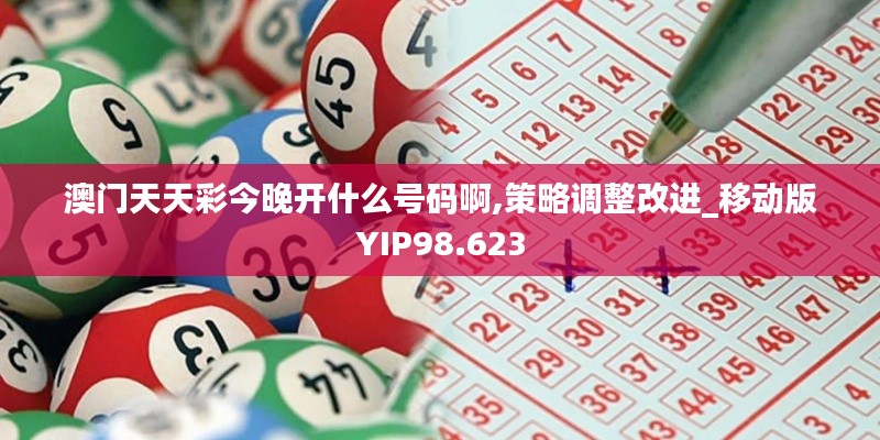 澳门天天彩今晚开什么号码啊,策略调整改进_移动版YIP98.623