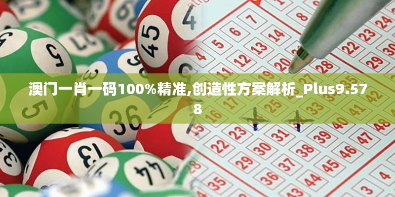 澳门一肖一码100%精准,创造性方案解析_Plus9.578