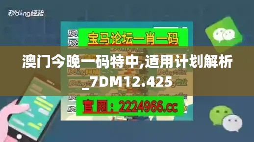 澳门今晚一码特中,适用计划解析_7DM12.425