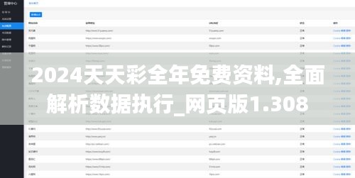 2024天天彩全年免费资料,全面解析数据执行_网页版1.308