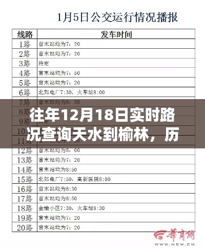 历年与即时，天水至榆林路况查询深度解析，12月18日实时路况回顾