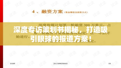 深度专访策划书揭秘，打造吸引眼球的报道方案！