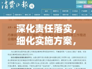 深化责任落实，细化实施方案，打造高效执行力的核心秘诀
