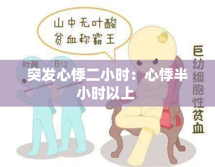 突发心悸二小时：心悸半小时以上 