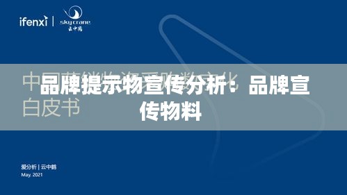 品牌提示物宣传分析：品牌宣传物料 