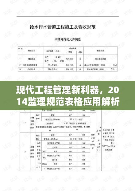 现代工程管理新利器，2014监理规范表格应用解析