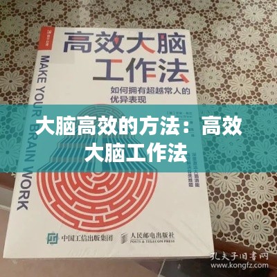 大脑高效的方法：高效大脑工作法 