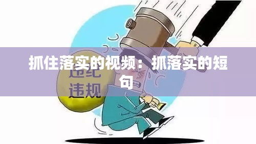抓住落实的视频：抓落实的短句 
