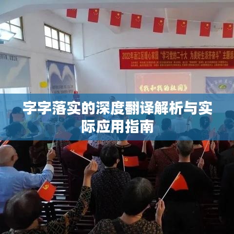 字字落实的深度翻译解析与实际应用指南