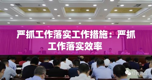 严抓工作落实工作措施：严抓工作落实效率 