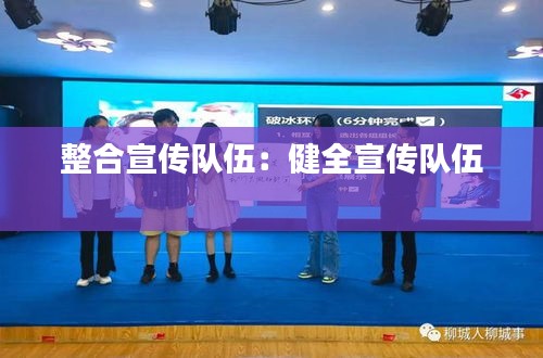 整合宣传队伍：健全宣传队伍 