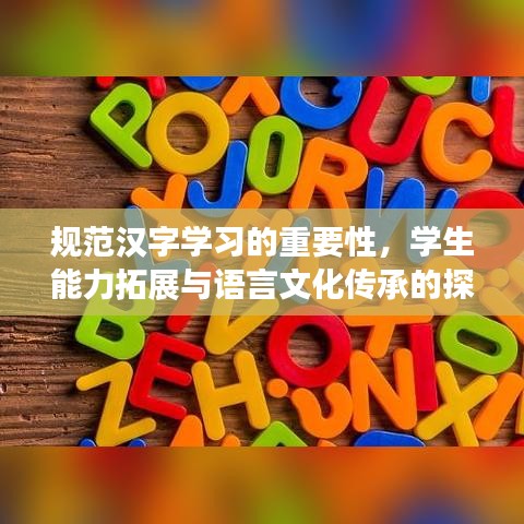 规范汉字学习的重要性，学生能力拓展与语言文化传承的探讨