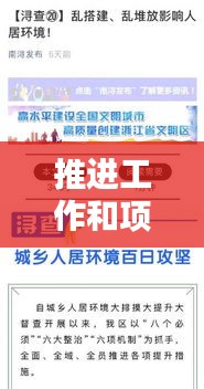 推进工作和项目落实落地：全力推进项目落地的工作机制 