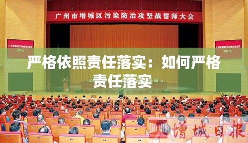 严格依照责任落实：如何严格责任落实 