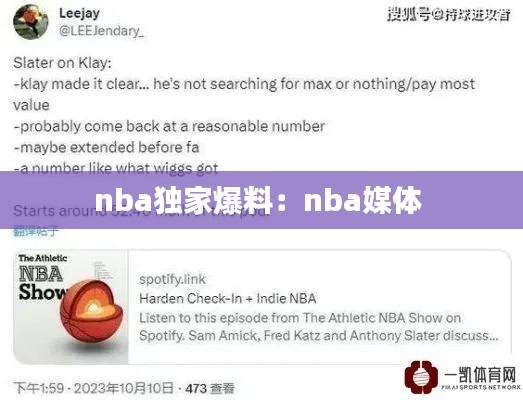nba独家爆料：nba媒体 
