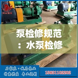 泵检修规范：水泵检修标准规范 