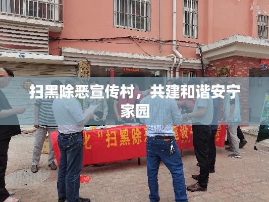 扫黑除恶宣传村，共建和谐安宁家园