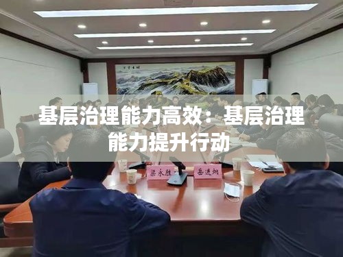 基层治理能力高效：基层治理能力提升行动 