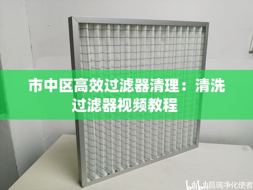 市中区高效过滤器清理：清洗过滤器视频教程 