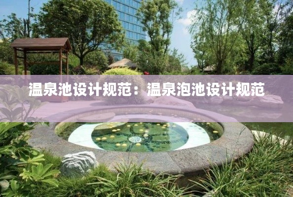 温泉池设计规范：温泉泡池设计规范 