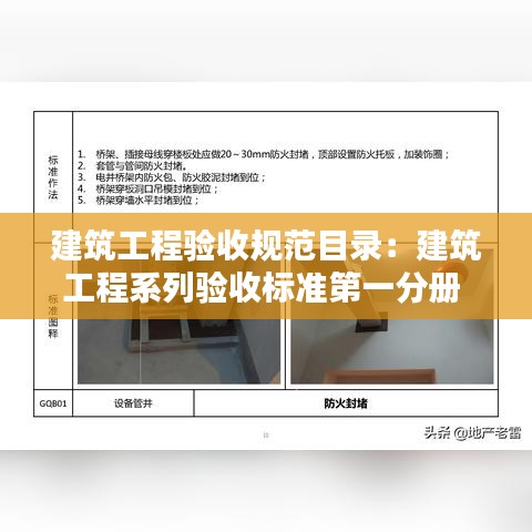 建筑工程验收规范目录：建筑工程系列验收标准第一分册 
