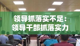 领导抓落实不足：领导干部抓落实力度不够 