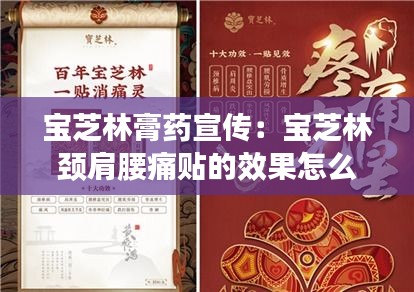 宝芝林膏药宣传：宝芝林颈肩腰痛贴的效果怎么样 