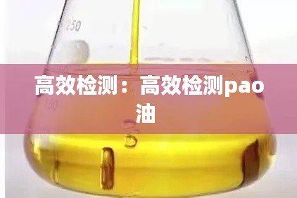 高效检测：高效检测pao油 