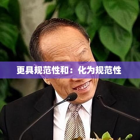 更具规范性和：化为规范性 