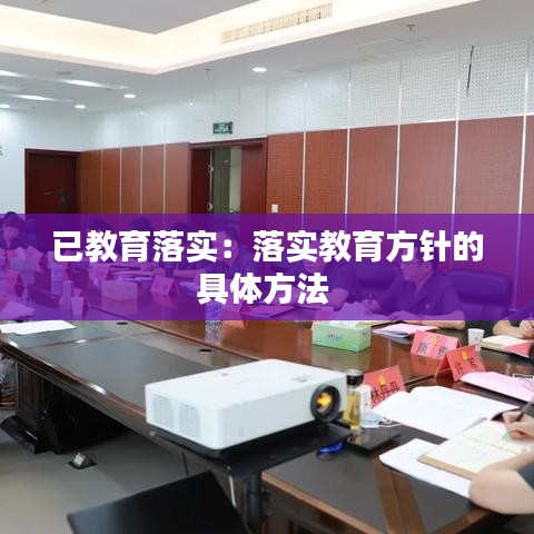 已教育落实：落实教育方针的具体方法 