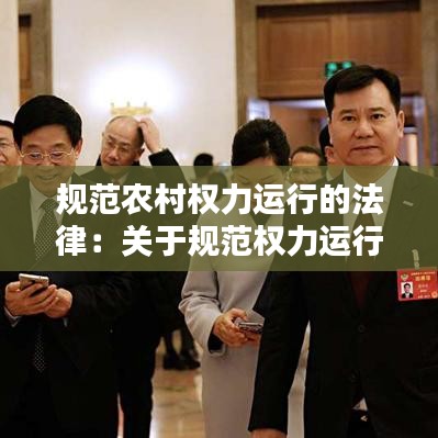 规范农村权力运行的法律：关于规范权力运行的议案 