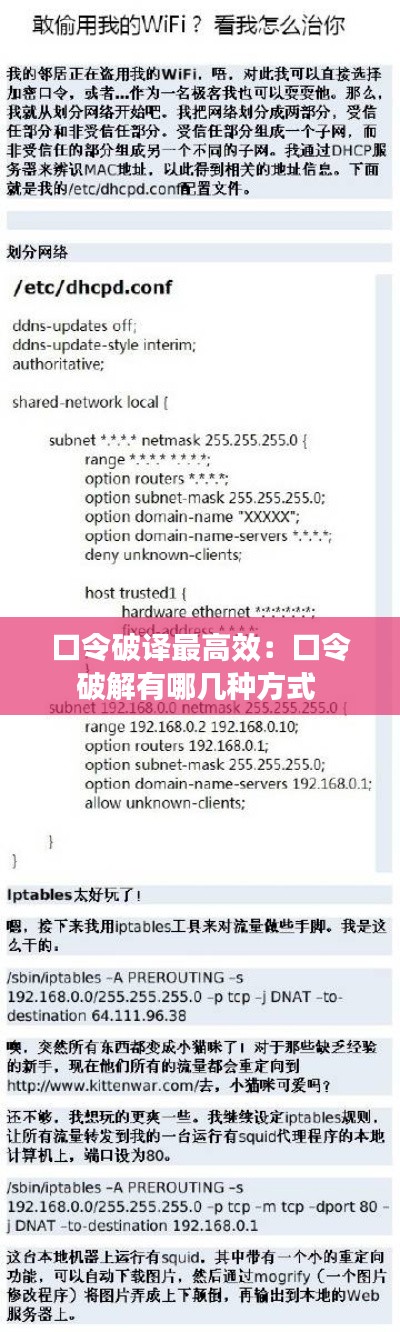 口令破译最高效：口令破解有哪几种方式 