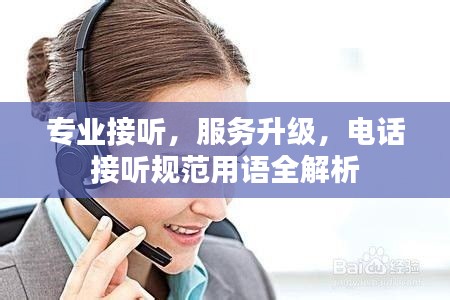 专业接听，服务升级，电话接听规范用语全解析