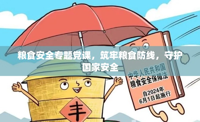 粮食安全专题党课，筑牢粮食防线，守护国家安全