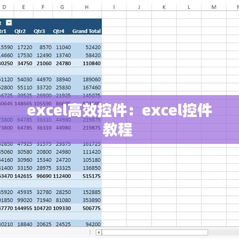 excel高效控件：excel控件教程 