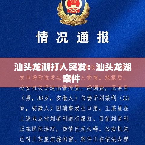 汕头龙湖打人突发：汕头龙湖案件 