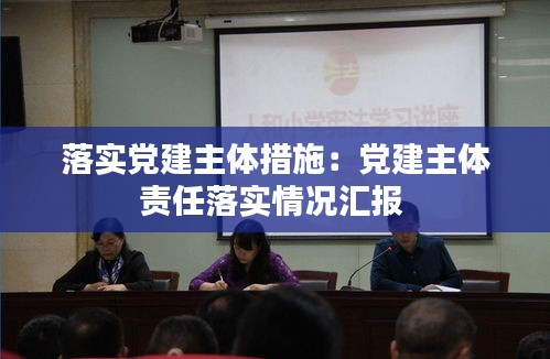 落实党建主体措施：党建主体责任落实情况汇报 