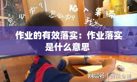 作业的有效落实：作业落实是什么意思 