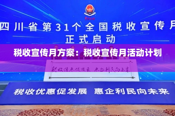 税收宣传月方案：税收宣传月活动计划 