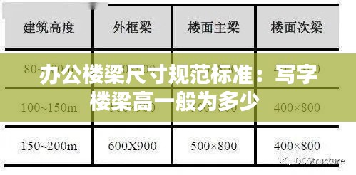办公楼梁尺寸规范标准：写字楼梁高一般为多少 